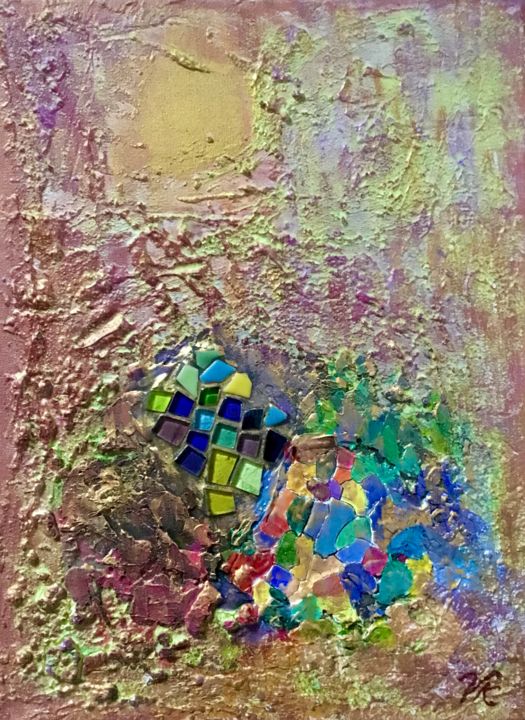 Painting titled "SUNNY DAY" by Vera Klimova, Original Art, Oil