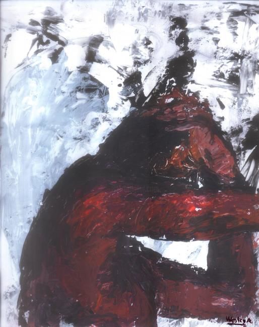 Pintura intitulada "Depression" por Wesley Acuña, Obras de arte originais, Óleo