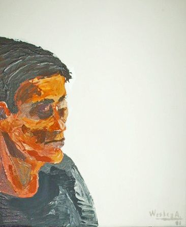 Painting titled "Portrait  Nª1" by Wesley Acuña, Original Artwork