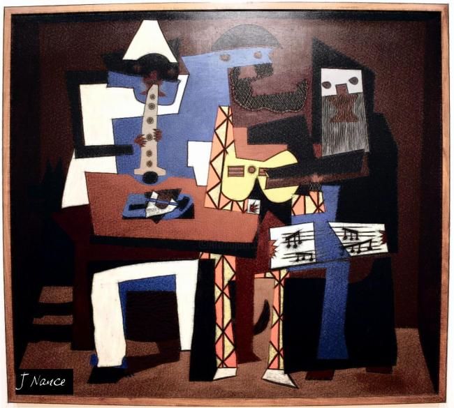 Painting titled "Picasso reproduction" by James Nance Nance, Original Artwork, Oil