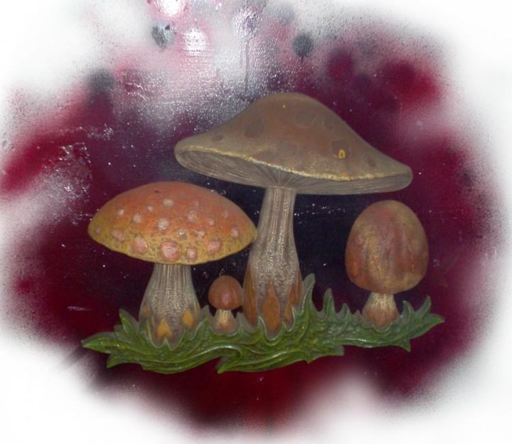 Digital Arts titled "Wild mushroom" by Alex Yusko-Leblanc, Original Artwork, Photo Montage