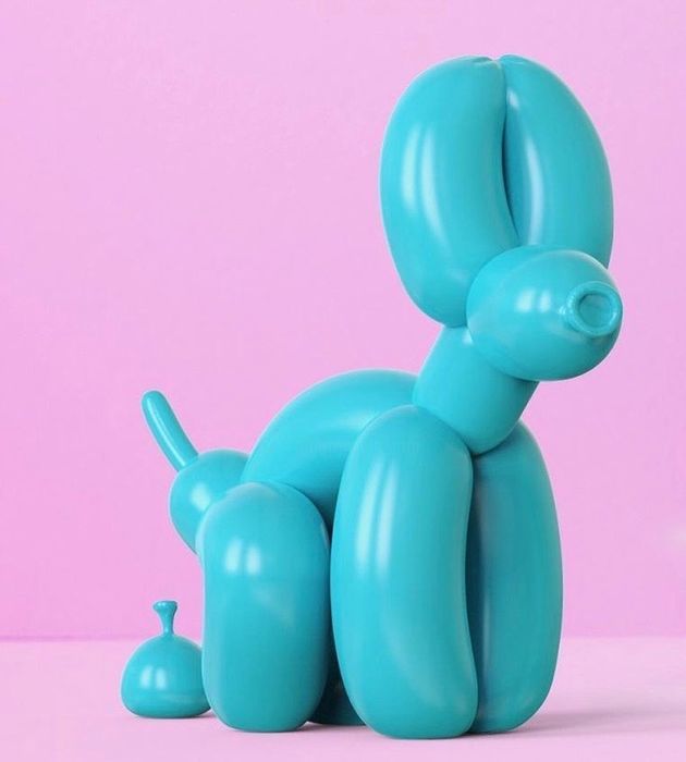 Γλυπτική με τίτλο "POPek - Tiffany Blu…" από Whatshisname, Αυθεντικά έργα τέχνης, Πλαστική ύλη