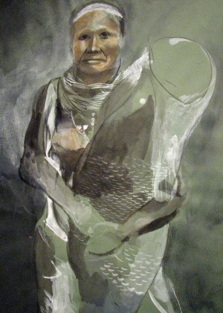 Painting titled "Fish" by Daniel Whitmer, Original Artwork