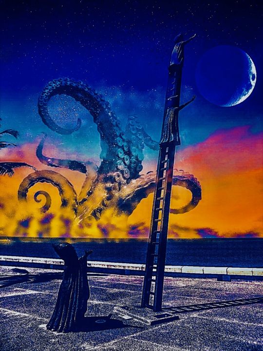 Photography titled "The Kraken is coming" by W. Marek Cholody, Original Artwork, Digital Photography