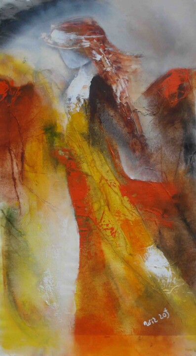 Pittura intitolato "Ryanne 24-08" da Wil Lof, Opera d'arte originale, Acrilico