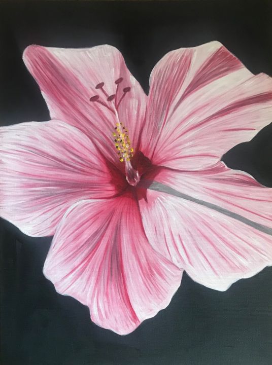 Painting titled "Amapola" by El-Joa, Original Artwork, Acrylic