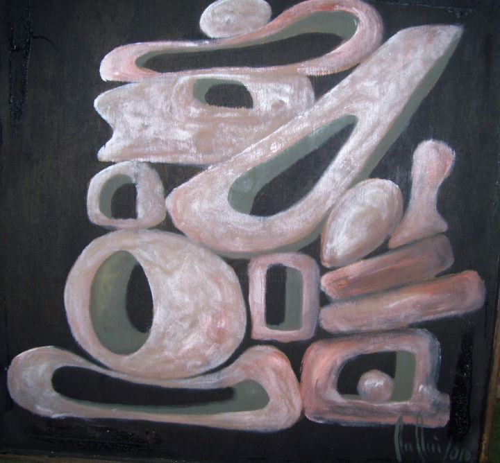 Картина под названием "A.C" - Wilfredo Potz, Подлинное произведение искусства, Акрил