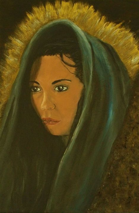 Painting titled "The Mother" by Wilhelmina Mckittrick, Original Art,