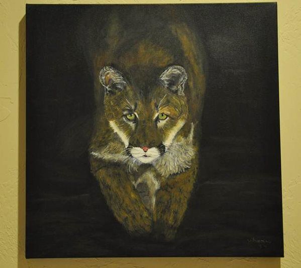 Painting titled "Stilt" by Wilhelmina Mckittrick, Original Art,