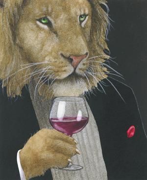 Картина под названием ""the wine king" can…" - Will Bullas, Подлинное произведение искусства