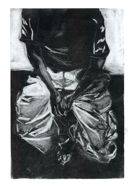 Drawing titled "monotype 1" by William Chajin, Original Artwork