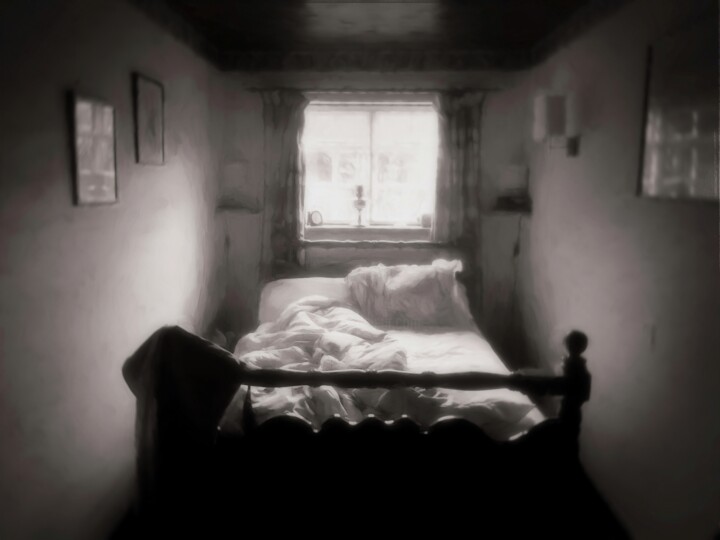 Digital Arts titled "Bedroom at Tyddon C…" by William Eiffert, Original Artwork, 2D Digital Work