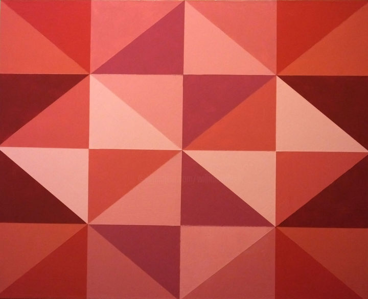 Painting titled "More Neo Geo #5 (Re…" by William Olexik, Original Art, Acrylic Mounted on Other rigid panel