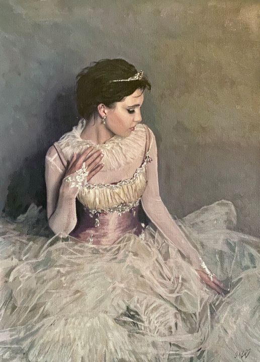 Painting titled "The Adored" by William Oxer F.R.S.A., Original Artwork, Acrylic