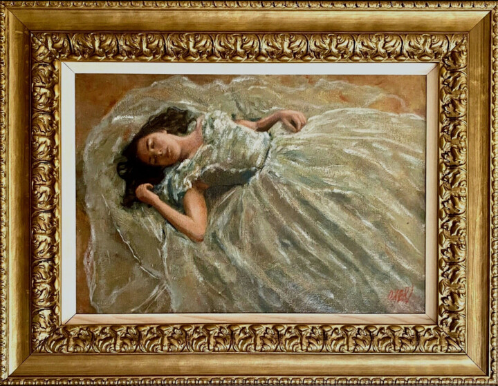 Painting titled "Let Me Fall" by William Oxer F.R.S.A., Original Artwork, Oil