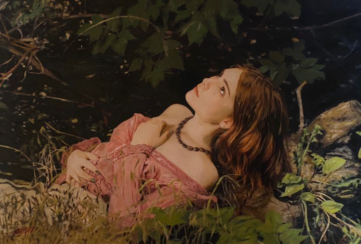 Peinture intitulée "Ophelia SOLD" par William Oxer F.R.S.A., Œuvre d'art originale, Acrylique