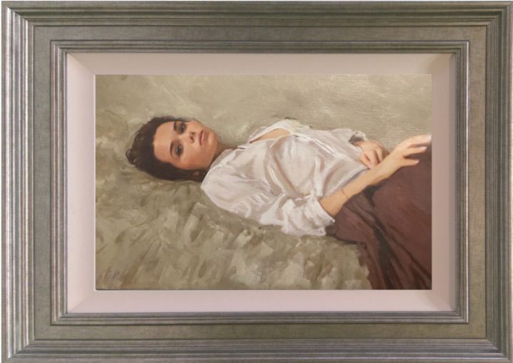 Painting titled "Sunday Morning" by William Oxer F.R.S.A., Original Artwork, Acrylic