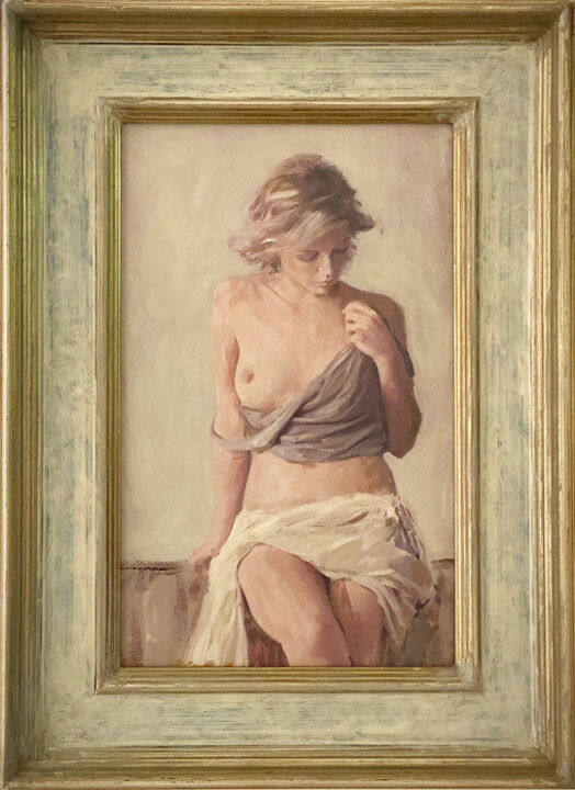 Malerei mit dem Titel "'An Interior Life'" von William Oxer F.R.S.A., Original-Kunstwerk, Öl