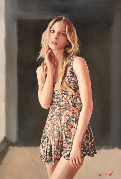 Schilderij getiteld "'Summer Is Coming'" door William Oxer F.R.S.A., Origineel Kunstwerk, Olie