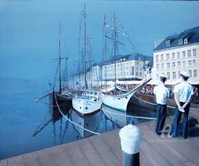 Peinture intitulée "Cherbourg" par William Vallée, Œuvre d'art originale, Autre