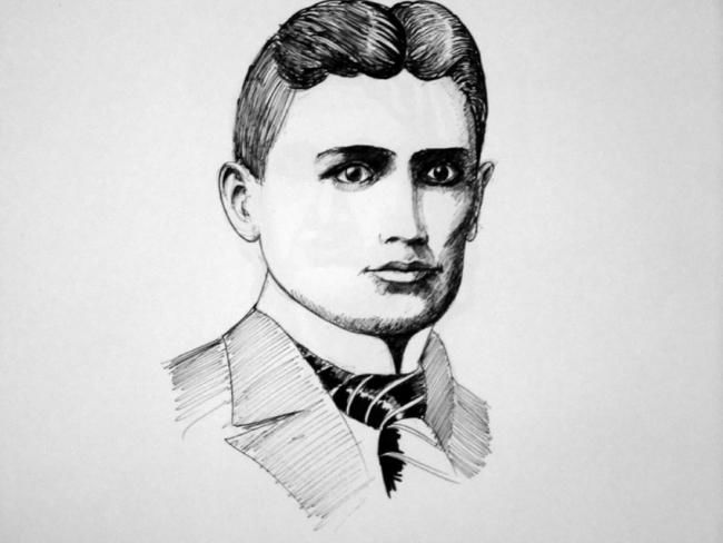 Zeichnungen mit dem Titel "Kafka" von Zeichnungen/Fotografie, Original-Kunstwerk, Andere