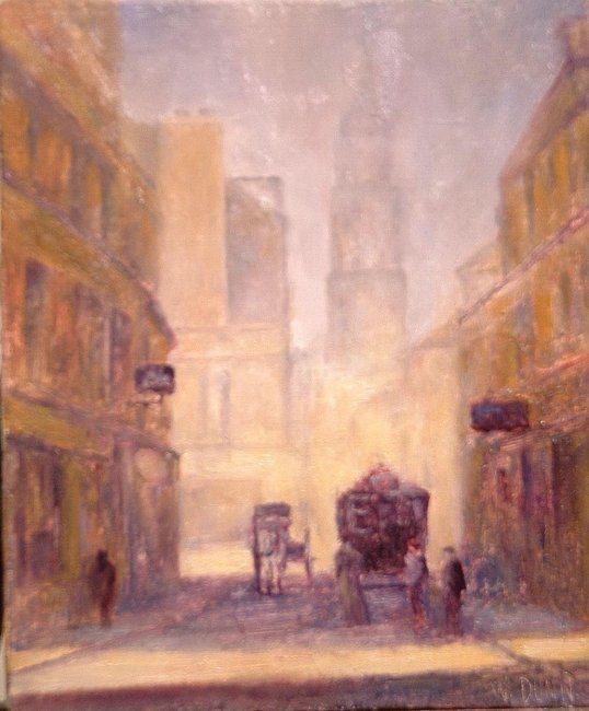 Painting titled "Argenteuil" by William Dunn, Original Artwork, Oil