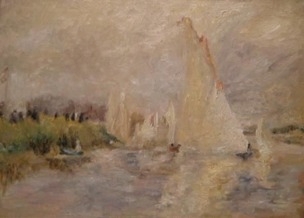 Painting titled "After Renoir's" by William Dunn, Original Art, Oil