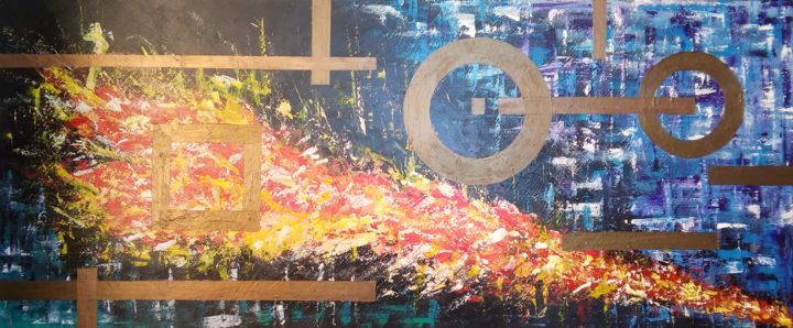 Pintura intitulada "Flinx" por William Sene, Obras de arte originais, Acrílico