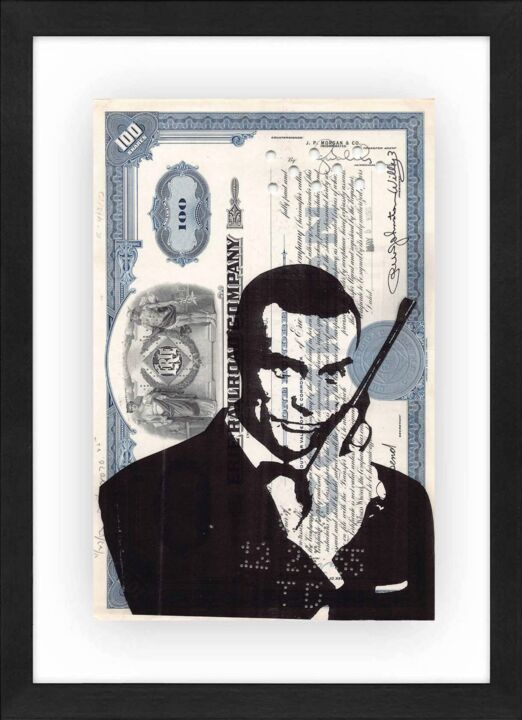 Peinture intitulée "Bond James Bond" par Willy B, Œuvre d'art originale, Acrylique