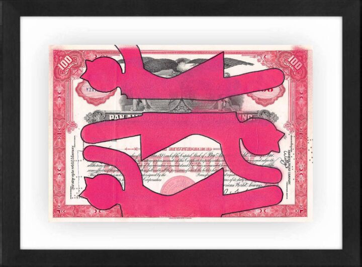 Pintura intitulada "Pink x3" por Willy B, Obras de arte originais, Acrílico