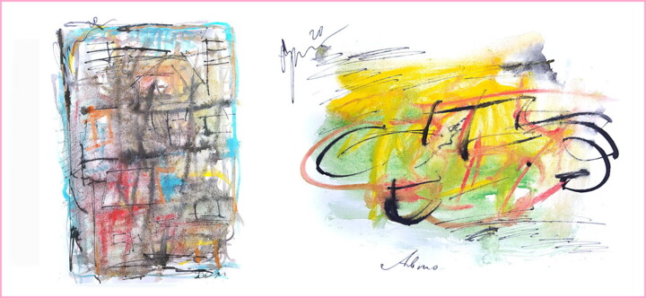 Arte digitale intitolato "house and car  mais…" da Dima Wilms, Opera d'arte originale, Acquarello