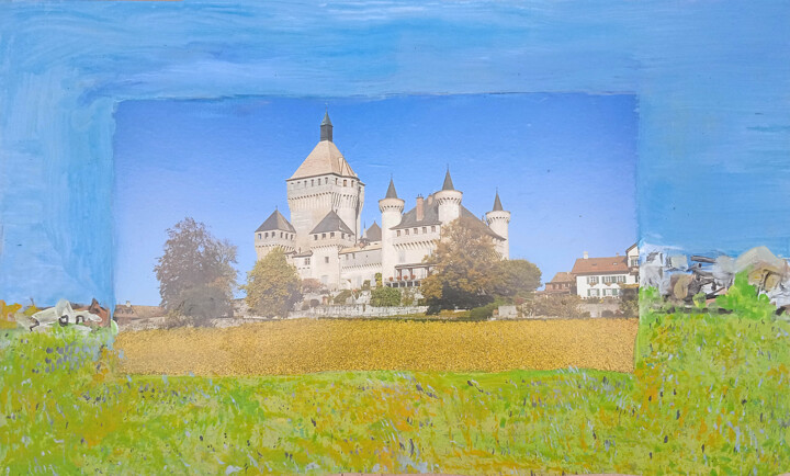 Картина под названием "замок  lock  verrou…" - Dima Wilms, Подлинное произведение искусства, Акрил