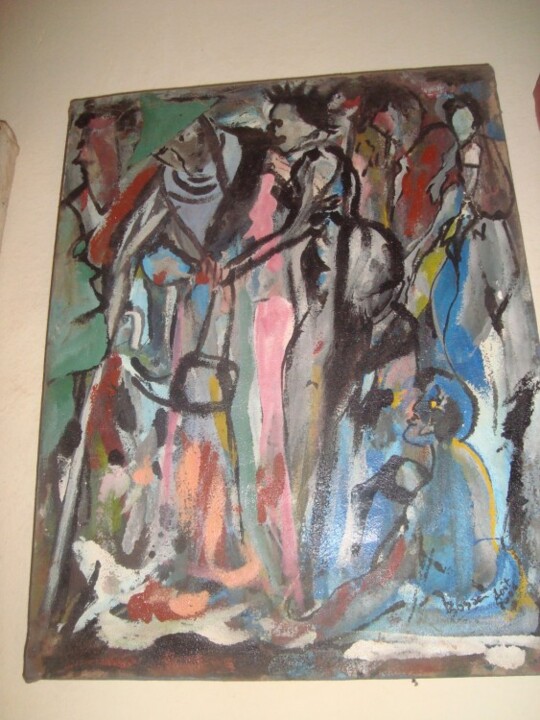 Картина под названием "Mandicité" - Windwaoga Alexandre Ouedraogo, Подлинное произведение искусства