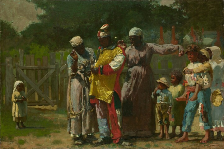 Painting titled "S'habiller pour le…" by Winslow Homer, Original Artwork, Oil
