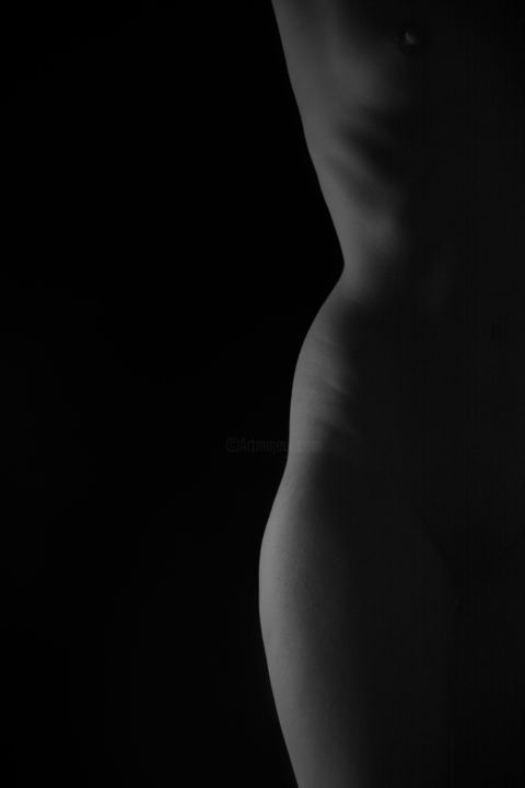 Fotografía titulada "nus abstraits" por Wissal Chaouachi, Obra de arte original, Fotografía digital Montado en Panel de made…
