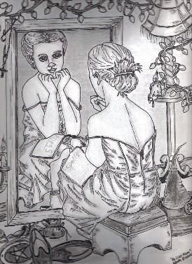 Zeichnungen mit dem Titel "Be Like Mom" von Angie Garcia, Original-Kunstwerk