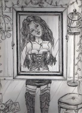 Zeichnungen mit dem Titel "Picture This" von Angie Garcia, Original-Kunstwerk