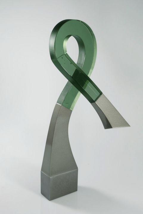 Sculpture titled "Infinity" by Witold Sliwinski, Original Artwork, Glass