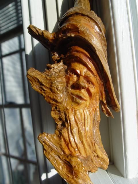 雕塑 标题为“wizzard” 由Jim Calder, 原创艺术品, 木