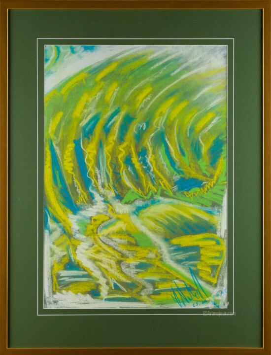 Painting titled ""SEAWEED"" by Włodzimierz Marian Nowak, Original Artwork, Pastel