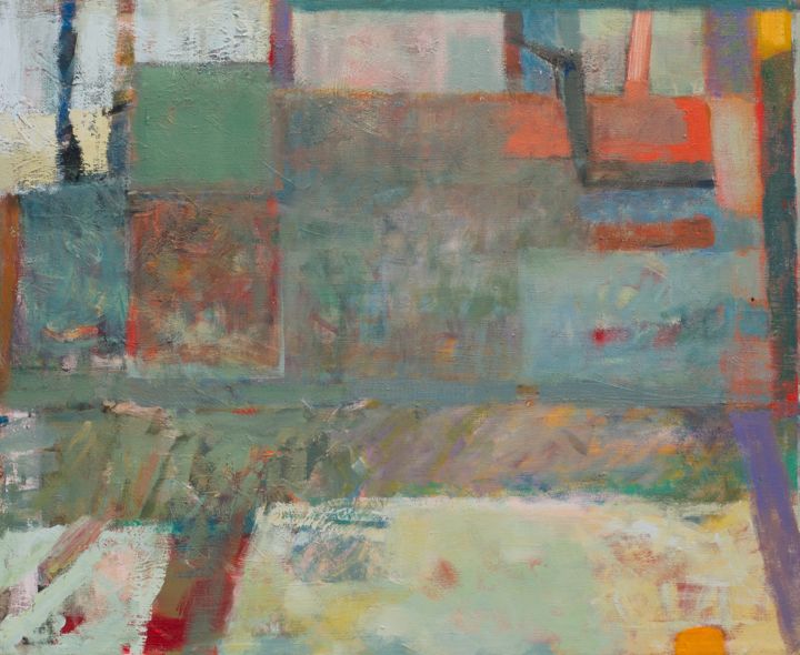 Painting titled "Strefy ciągłej nieo…" by Wojciech Augustyn Plust, Original Art, Oil