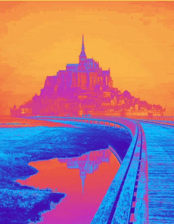 Digitale Künste mit dem Titel "Gelobtes Land" von Wolf Eriksen, Original-Kunstwerk, Digitale Malerei