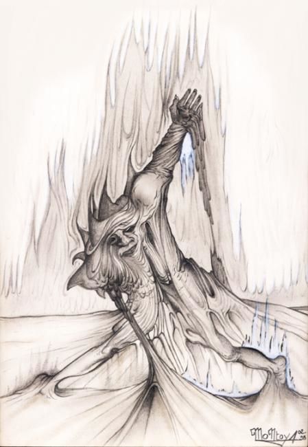 Tekening getiteld "the last monster" door Wolfonic, Origineel Kunstwerk
