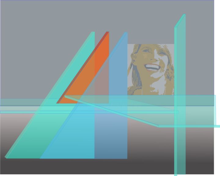 Digital Arts titled "Palais de verre ave…" by Wolf Thiele, Original Art, 2D Digital Work