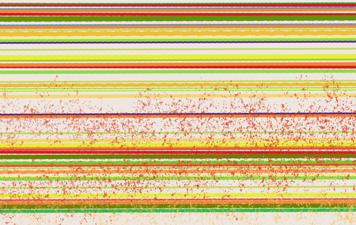 Digital Arts με τίτλο "Traits colorées 1" από Wolf Thiele, Αυθεντικά έργα τέχνης, 2D ψηφιακή εργασία