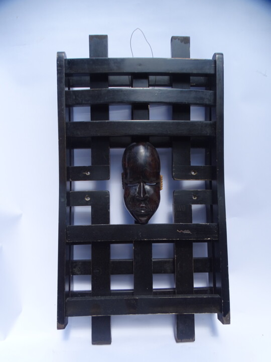 Скульптура под названием "Démon 9" - Wa Wong, Подлинное произведение искусства, Дерево