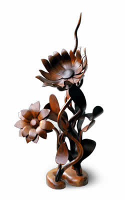Sculptuur getiteld "Flower" door Vasil Tabakov, Origineel Kunstwerk