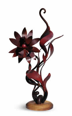 Escultura intitulada "Flower" por Vasil Tabakov, Obras de arte originais