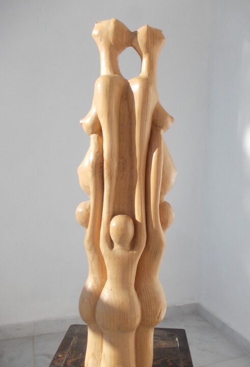雕塑 标题为“kibele-5” 由Hasan Canel, 原创艺术品, 木