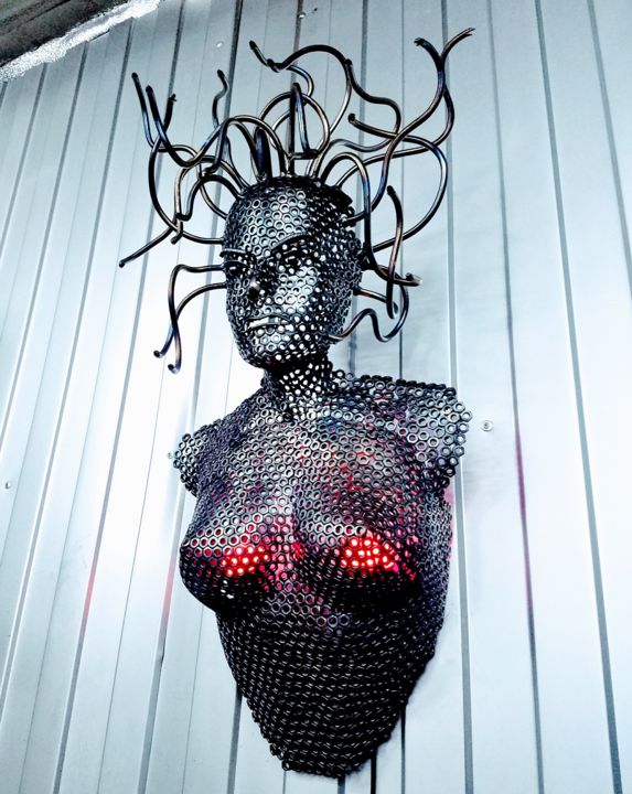 Wall Art Sculpture Nude Torso Lamp Abstract Female Sculpture By